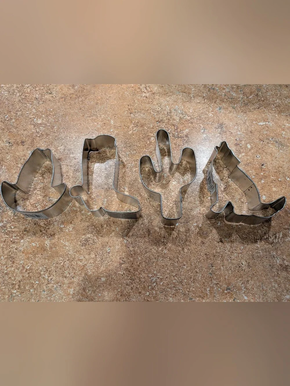 Western Themed Cookie Cutters - Cowboy Boot, Cactus, Wolf